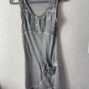 Maloka Sleeveless Vegetable Dyed Dress Sz 2 /10